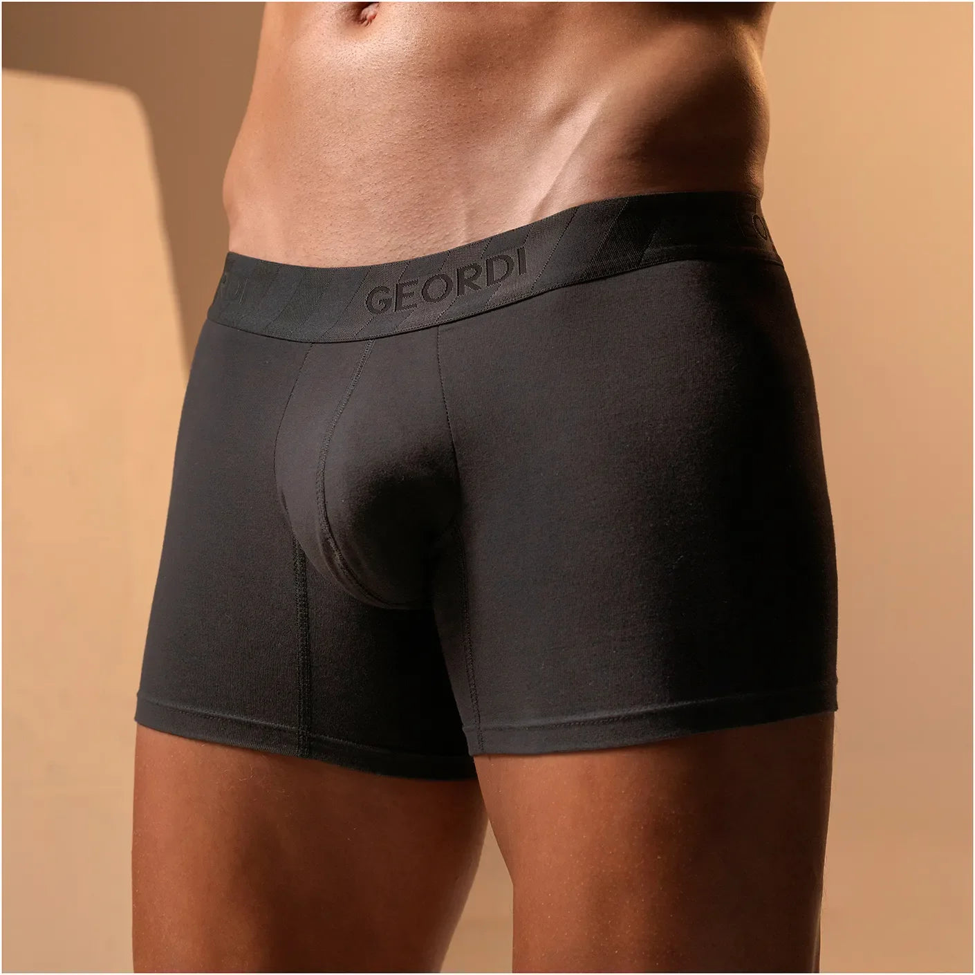 Diane & Geordi Mid-Cut Basic Boxer Briefs for Men 3-Pack Breathable, Supportive & Ultra-Comfortable Cotton Underwear for Men