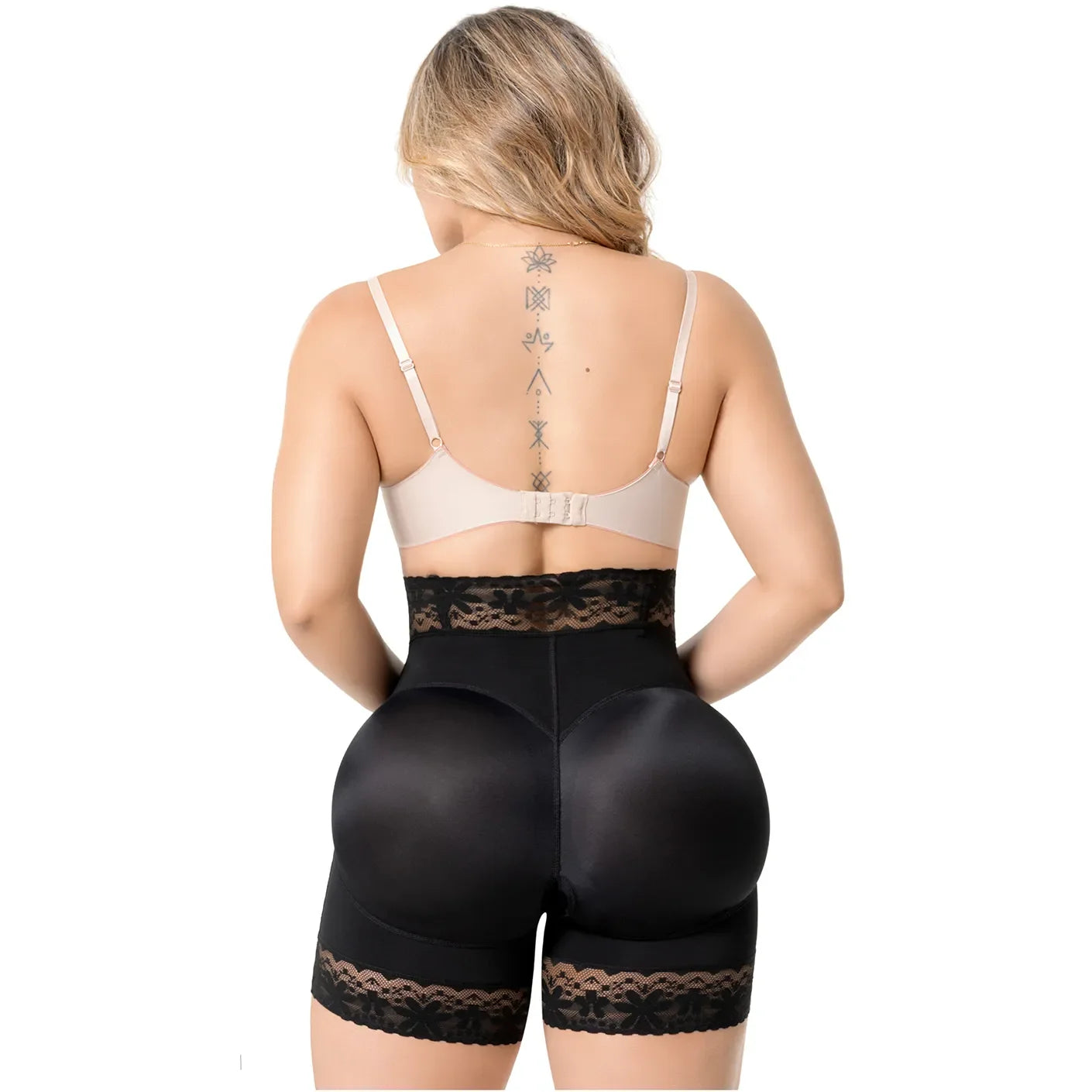 Fajas Salome High-Waisted Shaper Shorts with Front Hooks