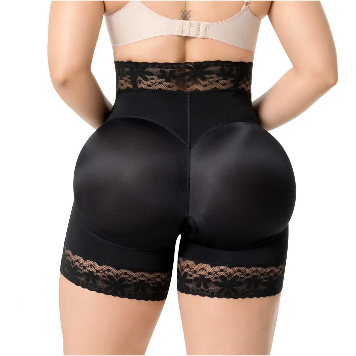 Fajas Salome High-Waisted Shaper Shorts with Front Hooks