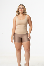 Fajas Sonryse - Camisola sin costuras para mujer con sujetador incorporado