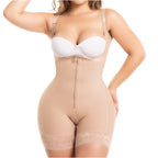Fajas Salome Open Bust Tummy Control Butt Lifter Shapewear Daily Use & Postpartum Body Shaper for Women Powernet