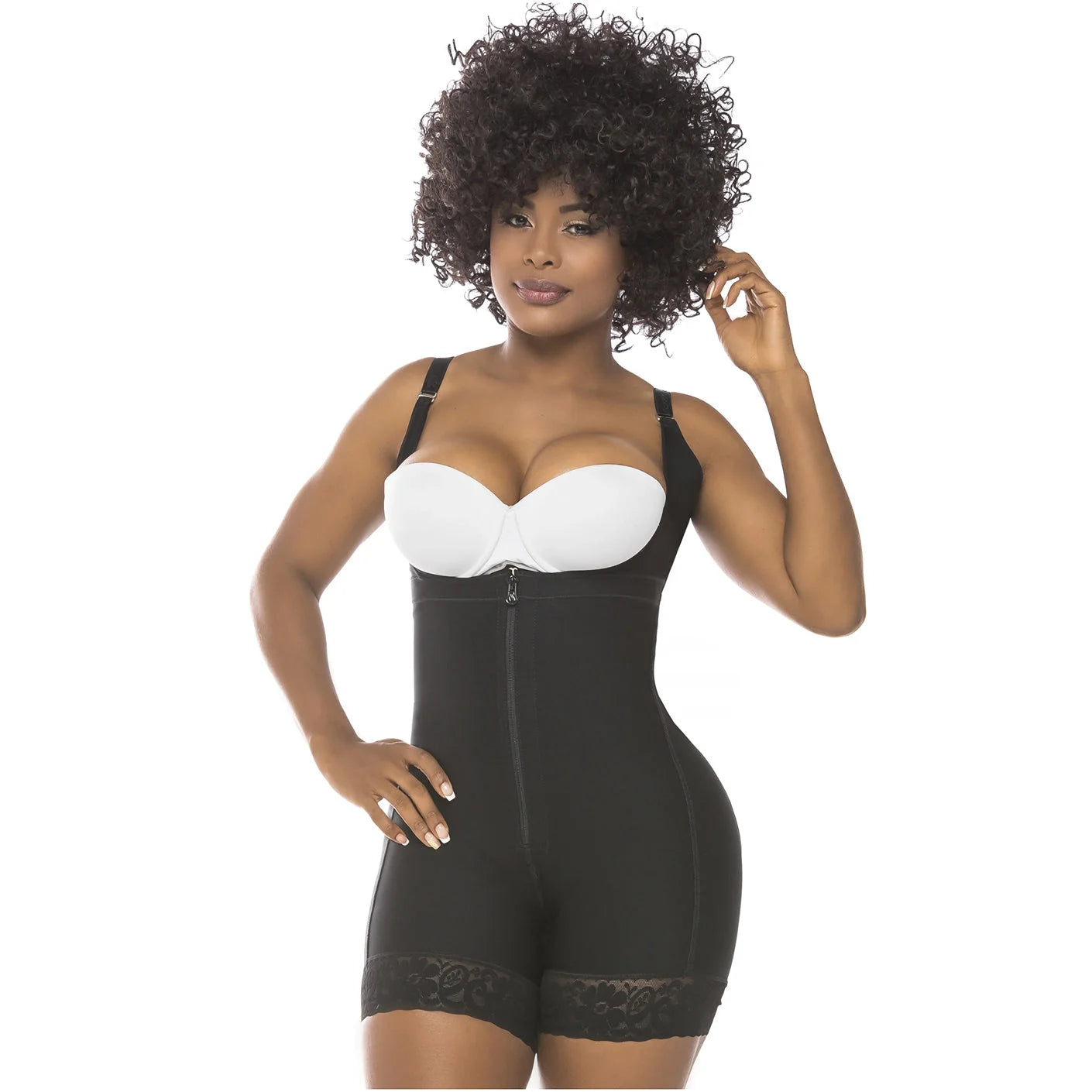 Fajas Salome Open Bust Tummy Control Butt Lifter Shapewear Daily Use & Postpartum Body Shaper for Women Powernet