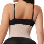 Fajas Salome Hourglass Waist Cincher 15-Bone High Compression Faja Abdominal Smoothing Zipper Corset