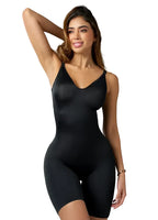 Fajas Salome Invisible Bodysuit Mid-Thigh Microfiber Shaper Seamless Daily Shapewear & Top