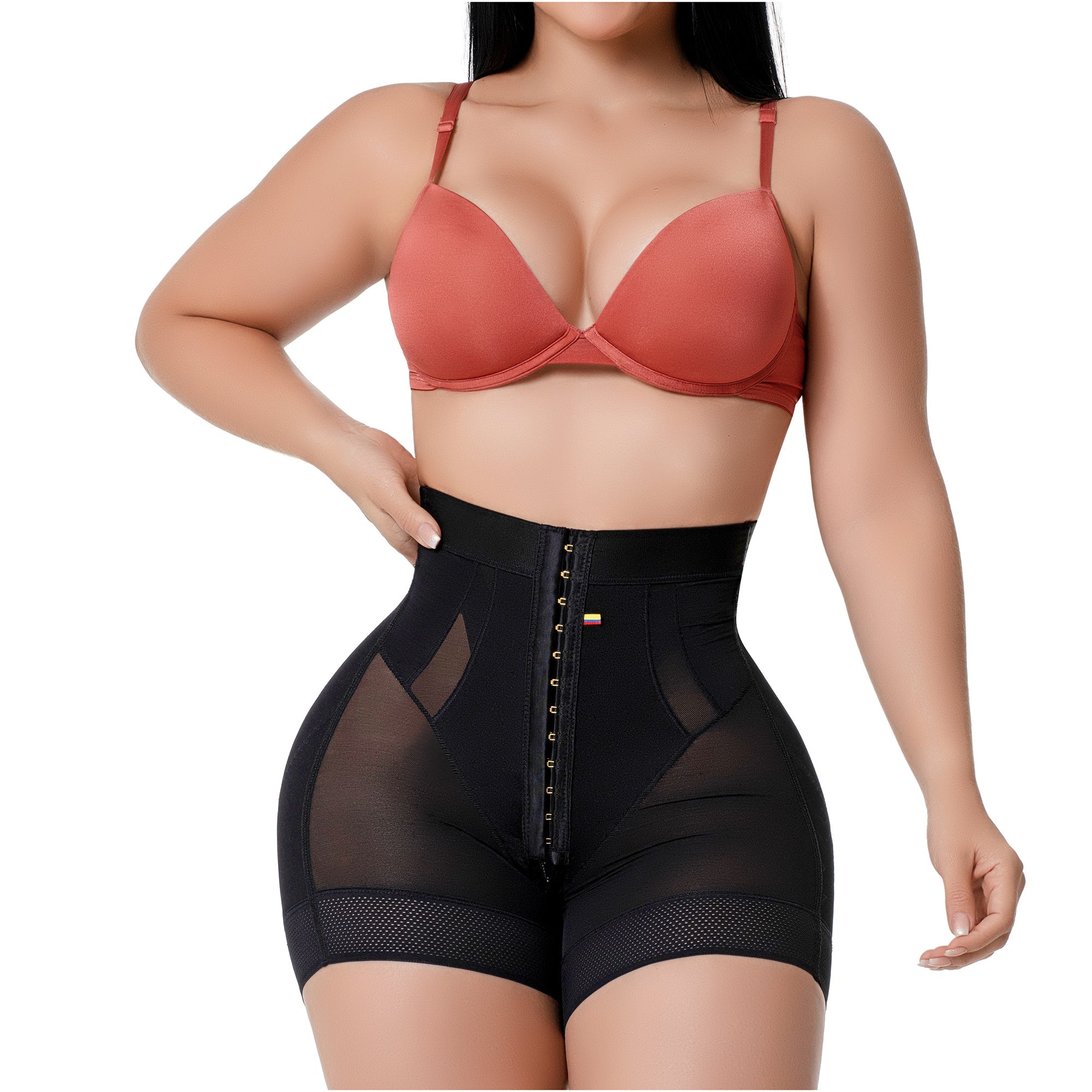 Fajas Salome Élite High Compression Shaper Short 3-Level Control & Pre-Molded Butt Lift