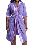 Snatched Body Accessories Post Surgery Recovery Night Gown Robe with Drain Pockets | ¾ Sleeves