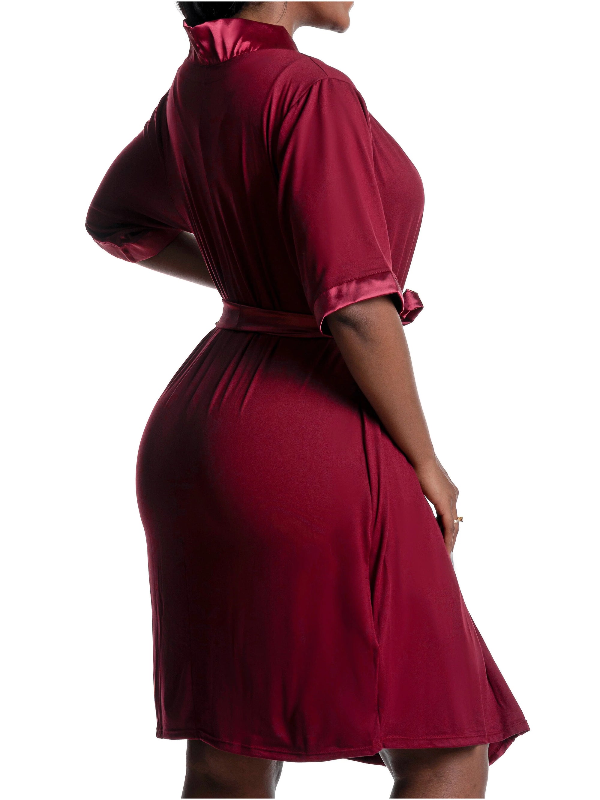 Snatched Body Accessories Post Surgery Recovery Night Gown Robe with Drain Pockets | ¾ Sleeves