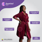 Snatched Body Accessories Post Surgery Recovery Night Gown Robe with Drain Pockets | ¾ Sleeves