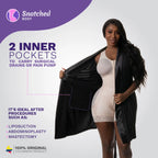 Snatched Body Accessories Post Surgery Recovery Night Gown Robe with Drain Pockets | ¾ Sleeves