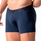 Diane & Geordi Mid-Cut Basic Boxer Briefs for Men 3-Pack Breathable, Supportive & Ultra-Comfortable Cotton Underwear for Men