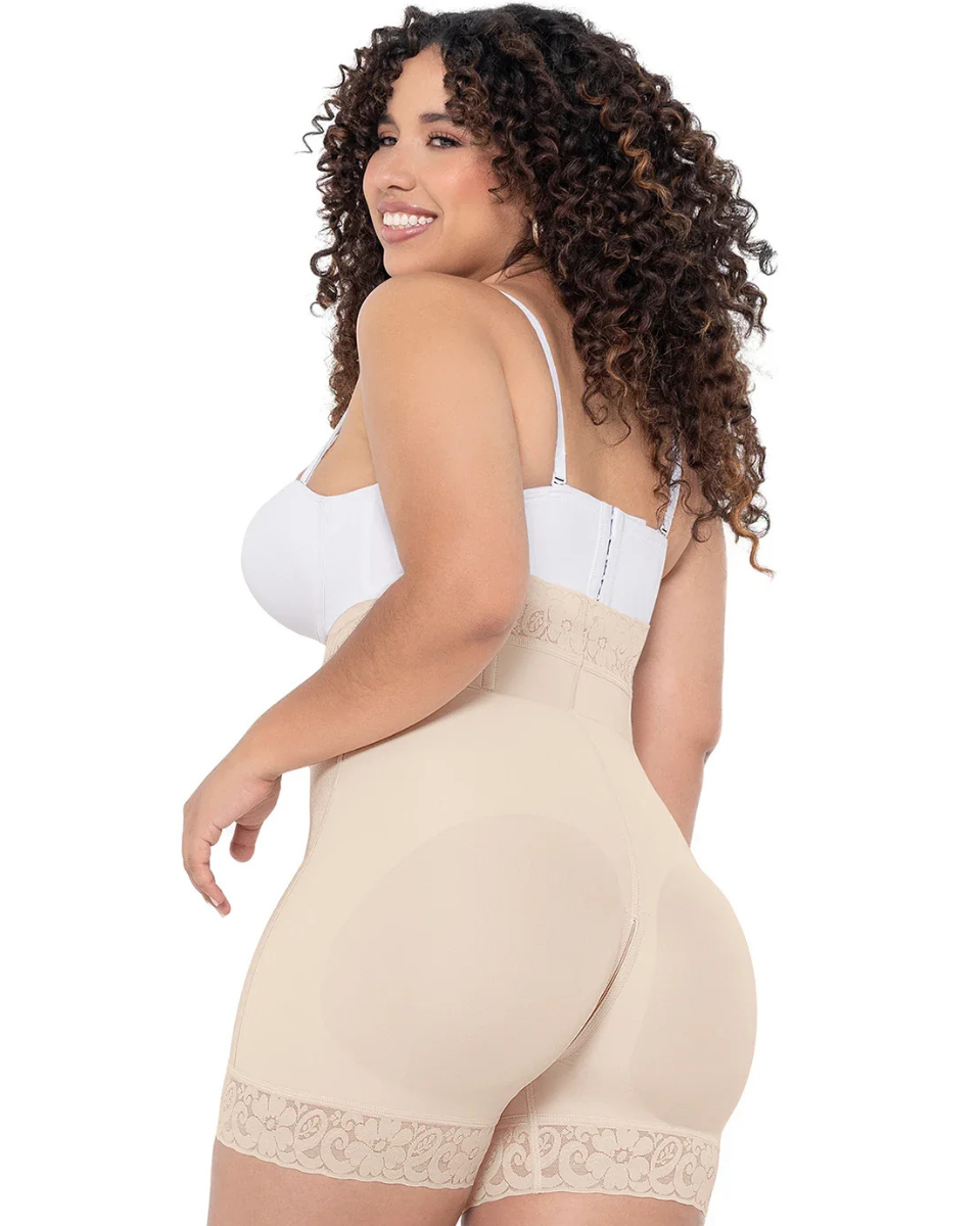 MariaE Fajas Butt-Lifter High Waisted Shapewear Shorts Medium Compression