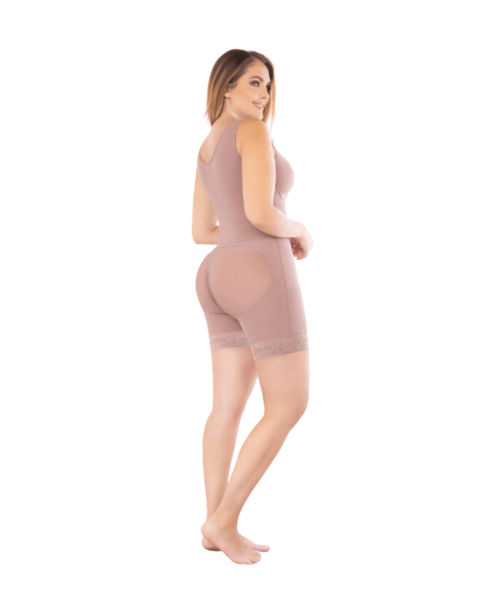 Delie Fajas Half-Leg Bra Girdle With Snaps And Larger Hips