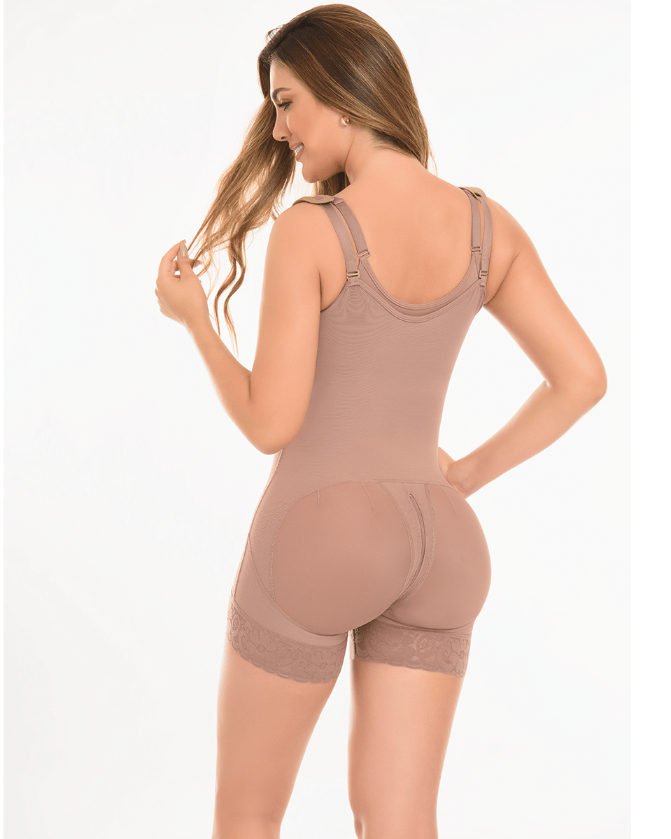 Delie By Fajas D'Prada Faja De Alta Compresión Abrazadera De Cadera Con Tirantes Y Braless