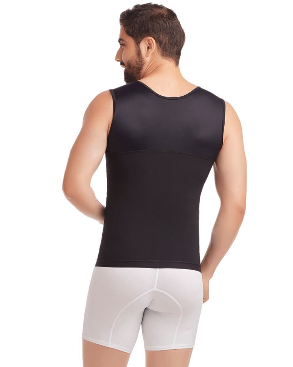 Evolv V Boost Men's Shaping Shirt - Slimming Sleeveless Compression Vest To Tone Chest & Abs