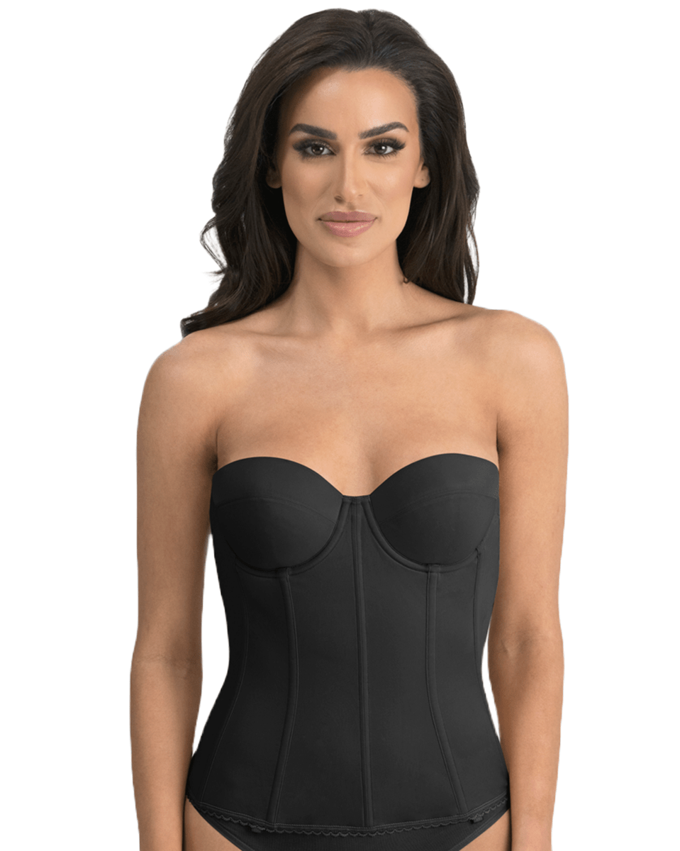 Dominique Brianna Low Back Strapless Longline Bra Mocha / 30 / B