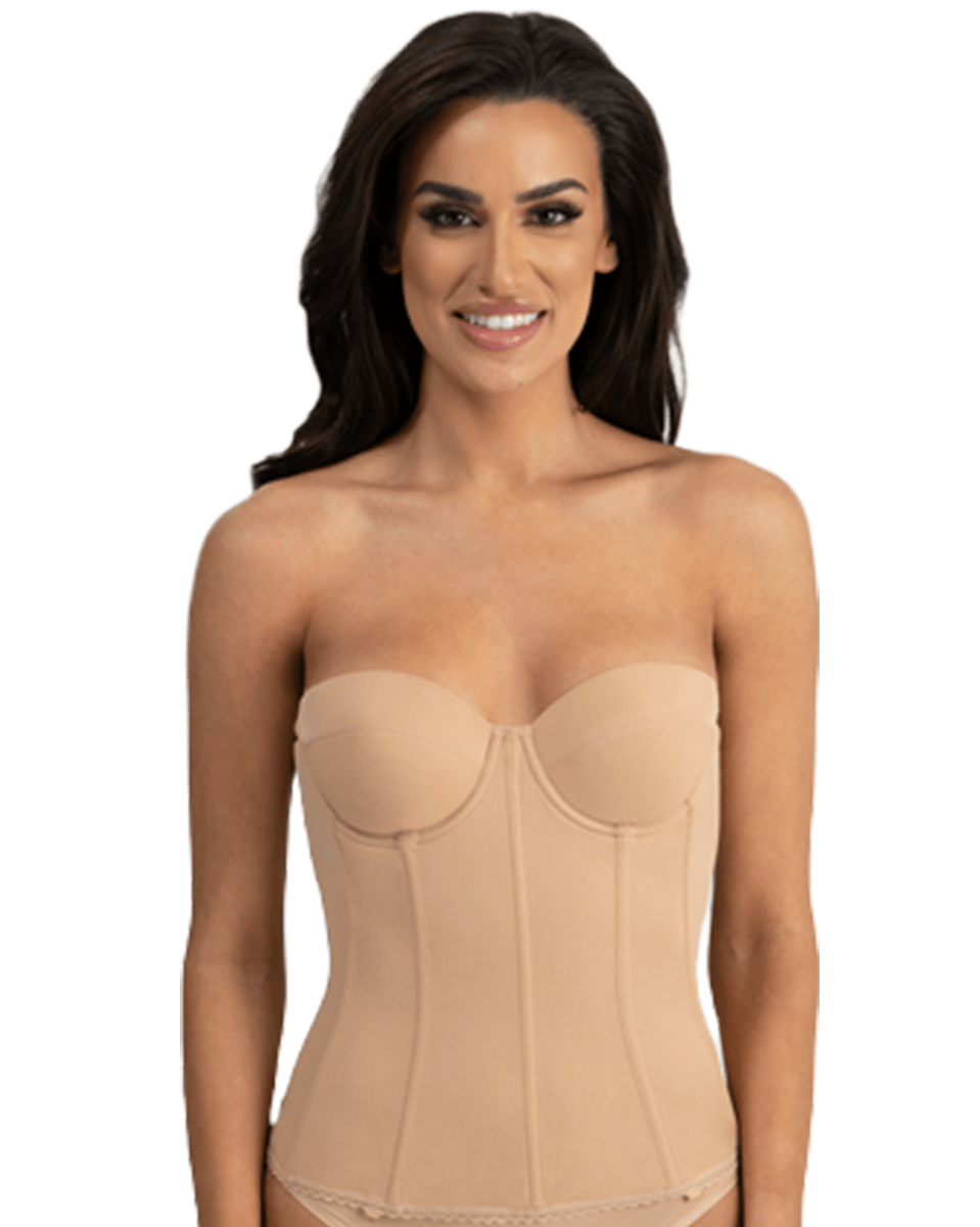 Dominique Brianna Low Back Strapless Longline Bra