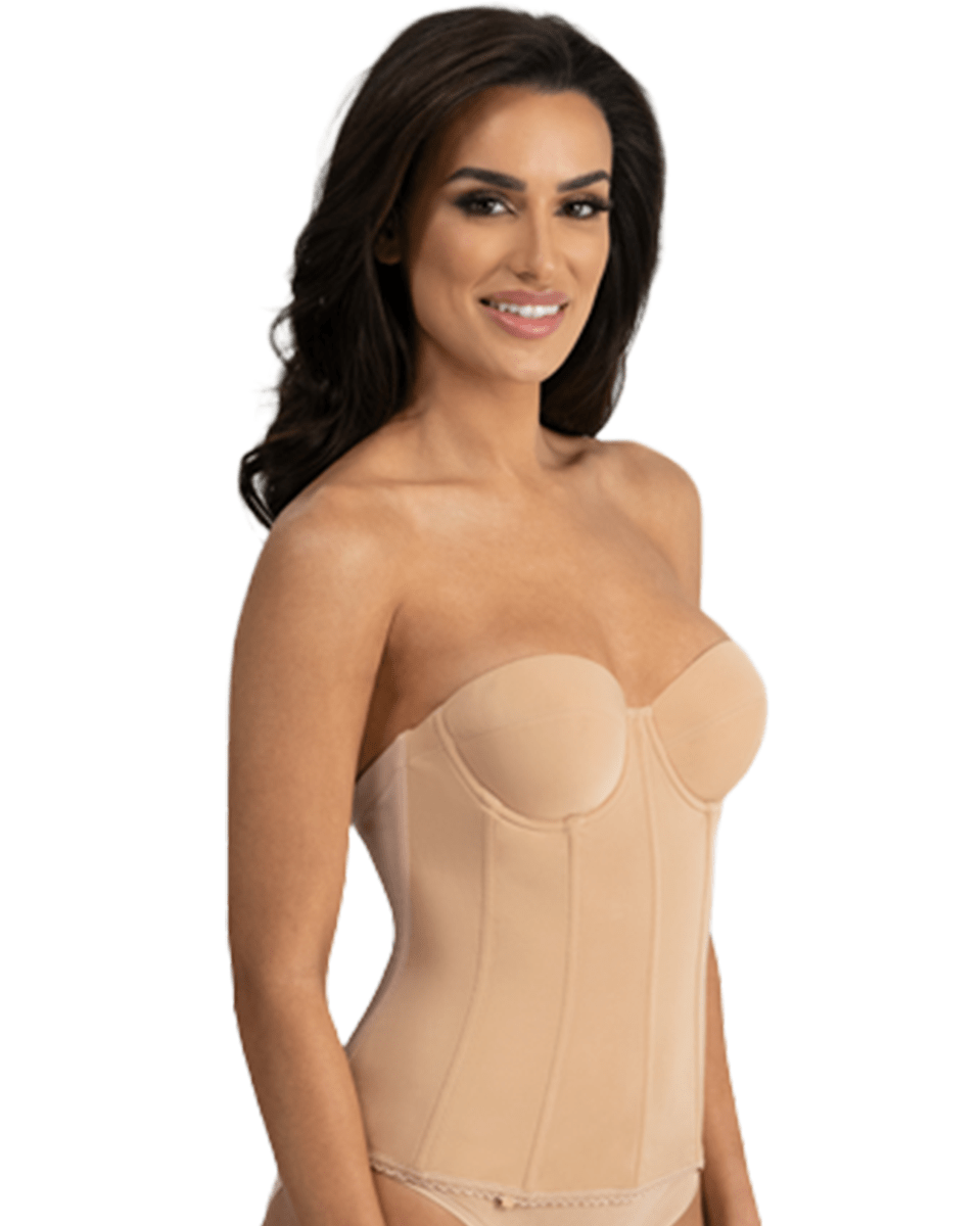 Dominique Brianna Low Back Strapless Longline Bra