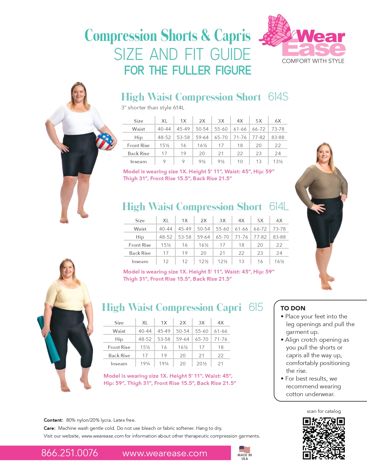 Wear Ease The High Waist Compression Capri