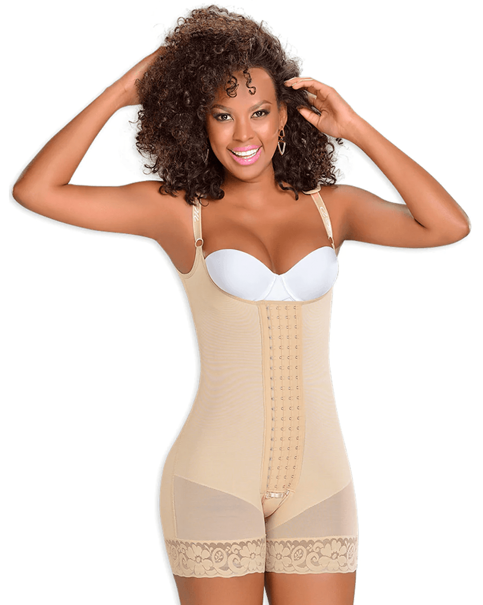 Fajas M & D Mid Thigh Bodysuit Body Shaper for Women