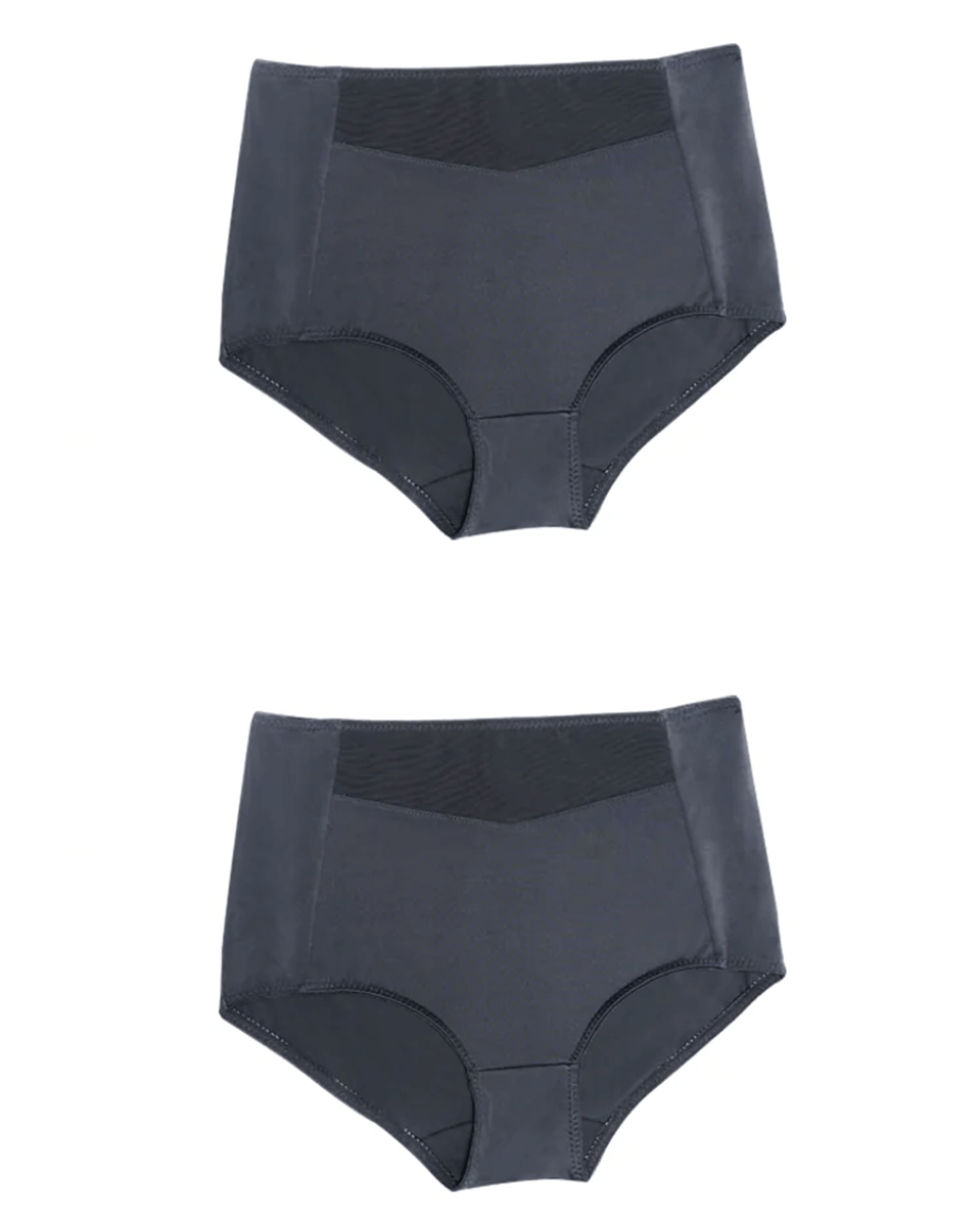 Fajas Sonryse 2-Pack Fajas Colombianas Tummy Control High Waist Seamless Shapewear Panties