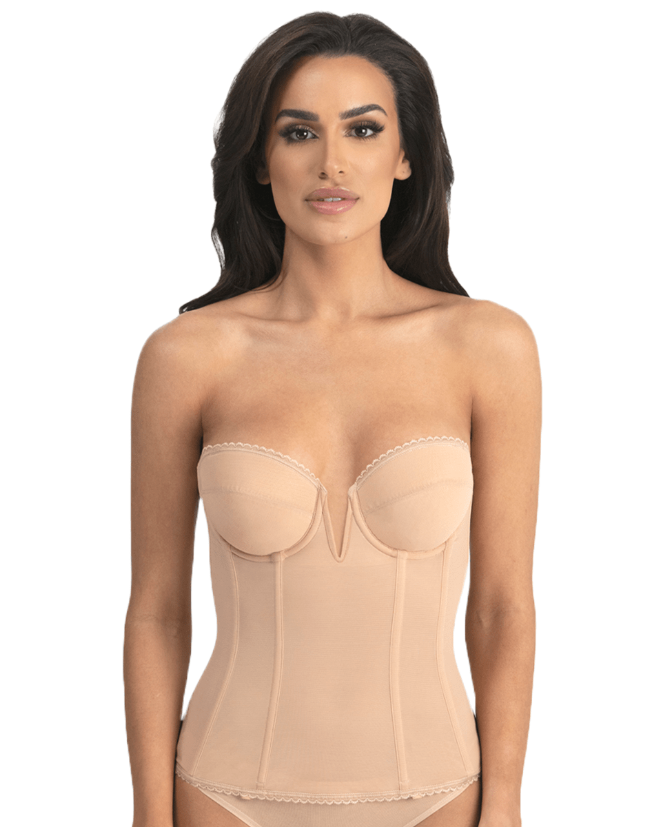 Final Sale Clearance Dominique Vivienne V Wire Longline Strapless Bra
