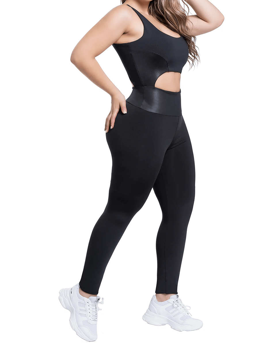 Flexmee High Waisted Sport One Piece With Activewear Bra For Women Shape Line