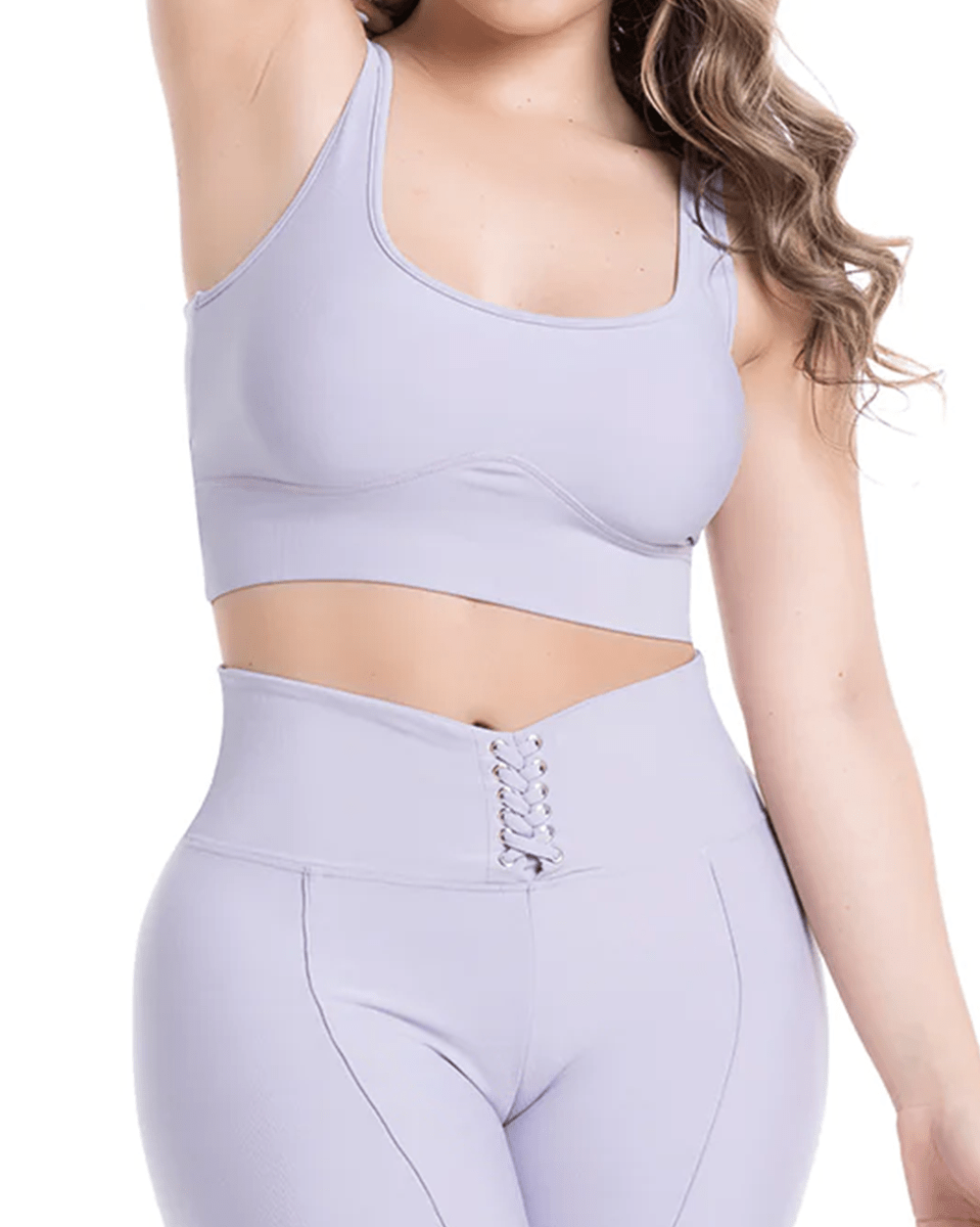 Flexmee Sports Bra For Working Out Women Activewer Sportswear Back Knotted Comfort Line