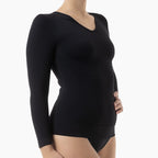 Camiseta anticelulítica de manga larga con micromasaje para mujer de FarmaCell