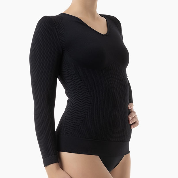 Camiseta anticelulítica de manga larga con micromasaje para mujer de FarmaCell