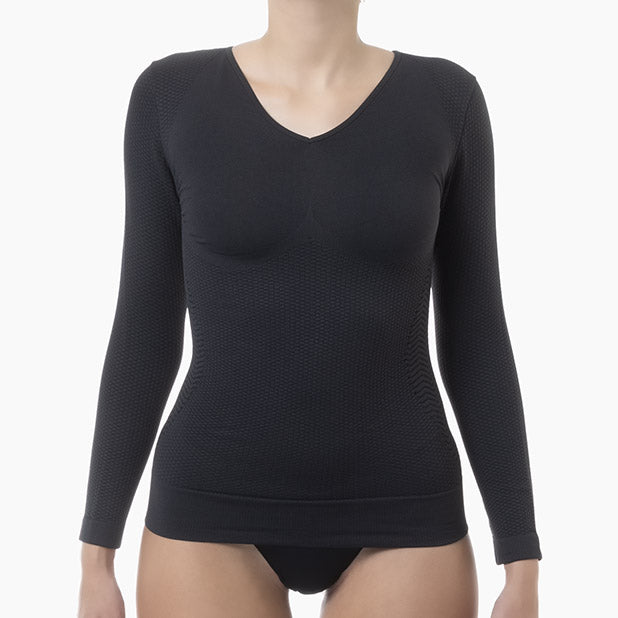 Camiseta anticelulítica de manga larga con micromasaje para mujer de FarmaCell