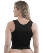 Rago Front Closure Back Support Long Line Bra Black