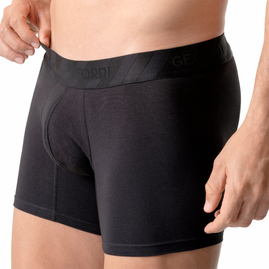 Diane & Geordi Mid-Cut Basic Boxer Briefs for Men 3-Pack Breathable, Supportive & Ultra-Comfortable Cotton Underwear for Men