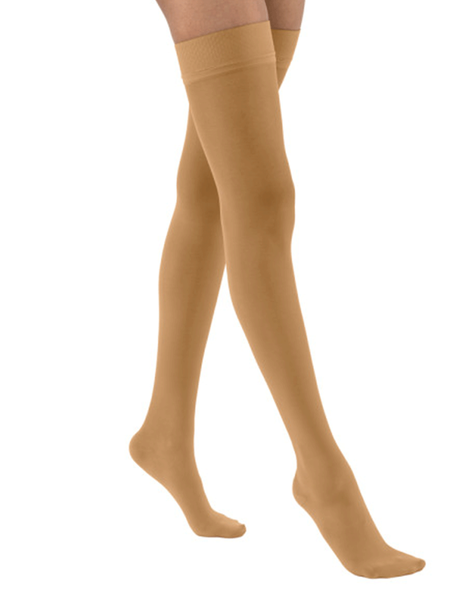 Jobst UltraSheer Women's 30-40 mmHg Thigh High w/ Dotted Silicone Top Band