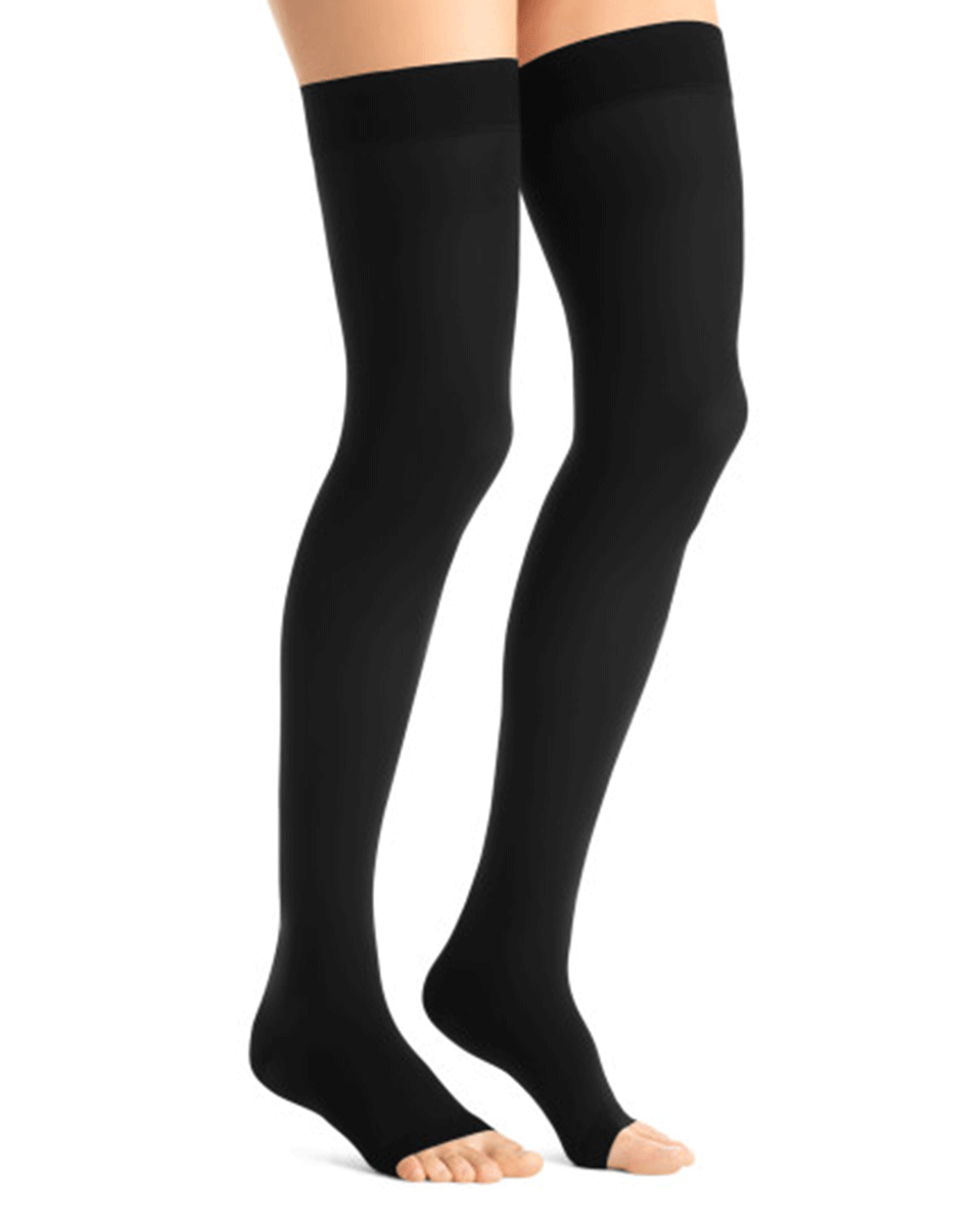 Jobst Opaque Women's 30-40 mmHg OPEN TOE Thigh High