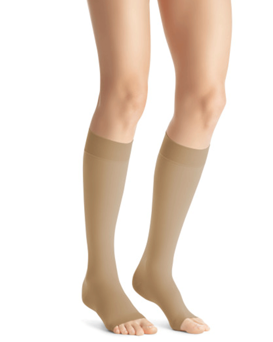 Jobst Opaque Women's 15-20 mmHg OPEN TOE Knee High