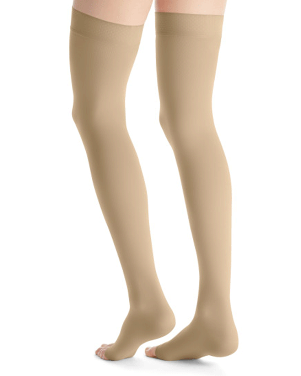 Jobst Opaque Women's 15-20 mmHg OPEN TOE Thigh High