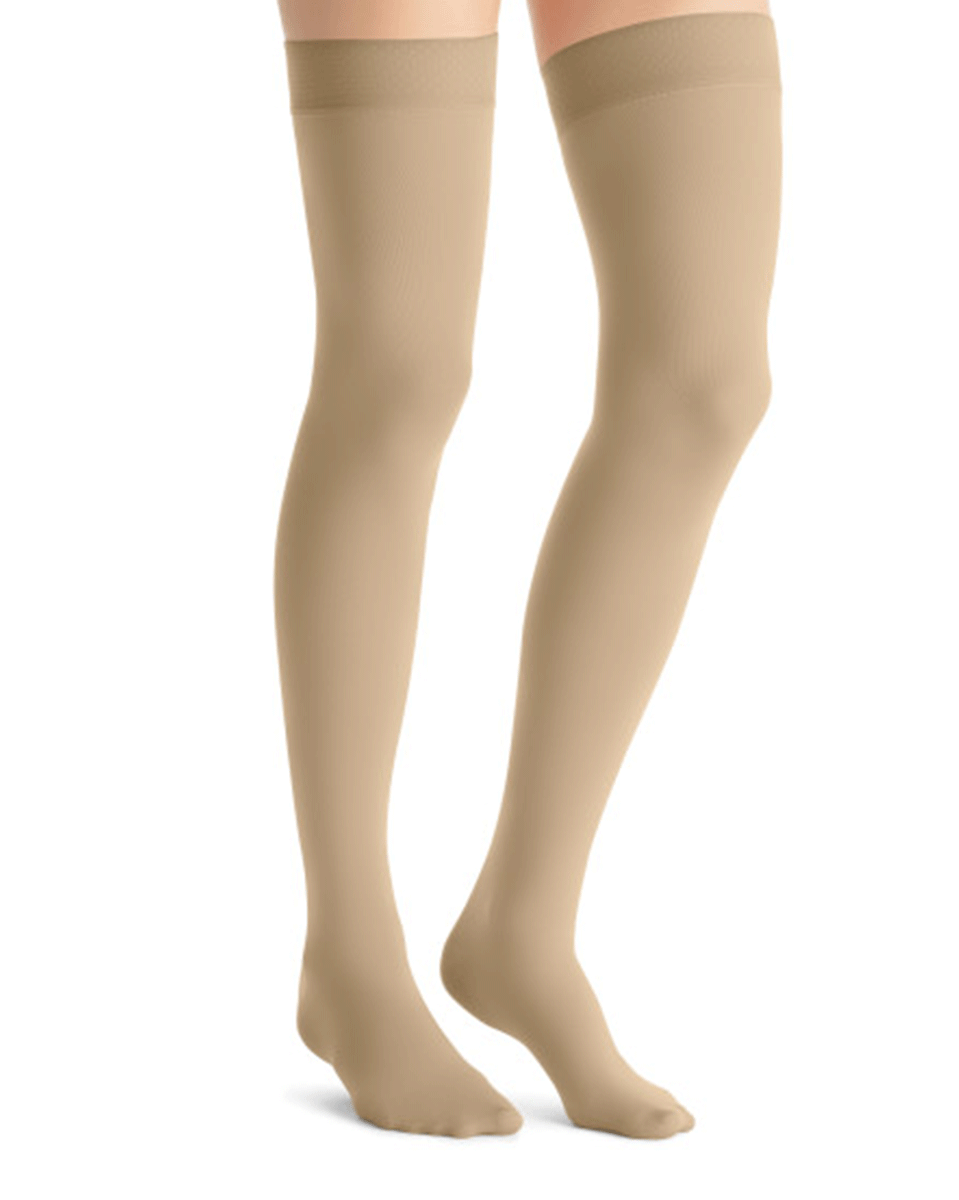 Jobst Opaque Women's 30-40 mmHg Thigh High w/ Silcone Dot Top Band
