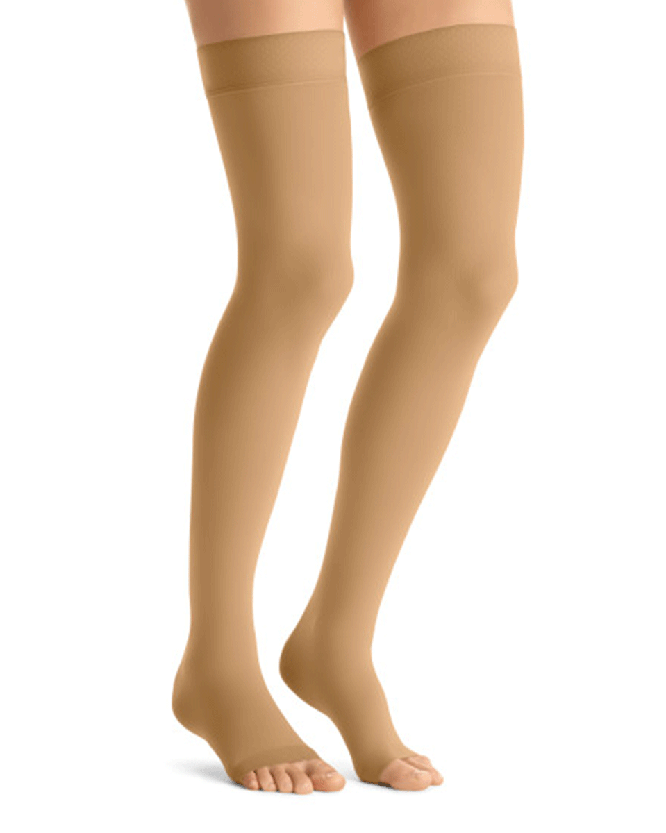 Jobst Opaque Women's 20-30 mmHg OPEN TOE Thigh High