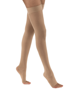 Jobst UltraSheer Women's 30-40 mmHg OPEN TOE Thigh High w/ Dotted Silicone Top Band