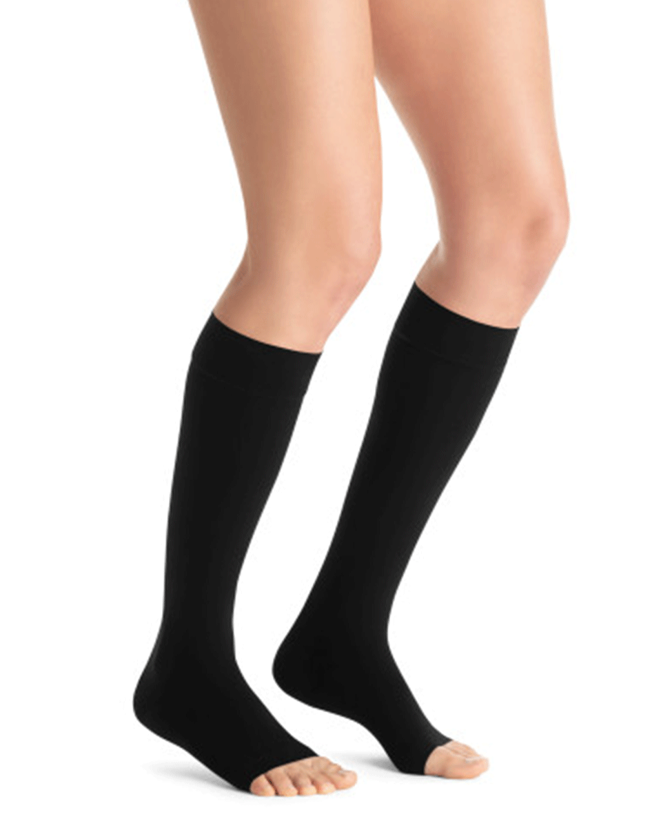 Jobst Opaque Women's 15-20 mmHg OPEN TOE Knee High
