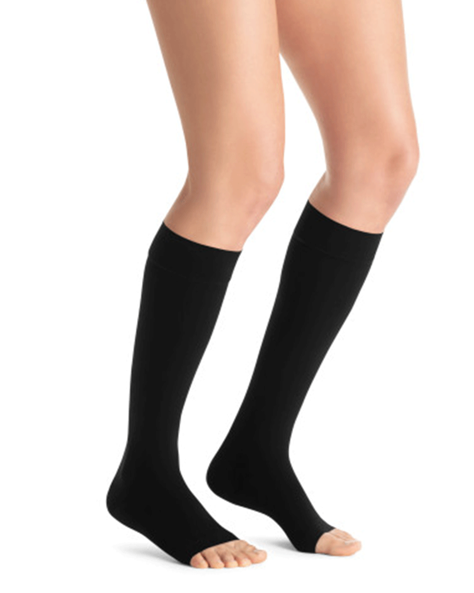 Jobst Opaque SoftFit Women's 30-40 mmHg OPEN TOE Knee High