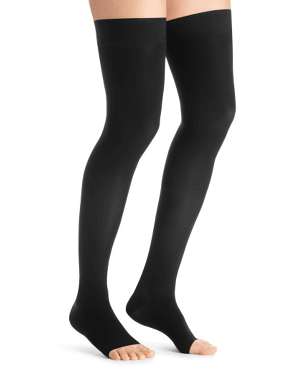 Jobst UltraSheer Women's 15-20 mmHg OPEN TOE Thigh High