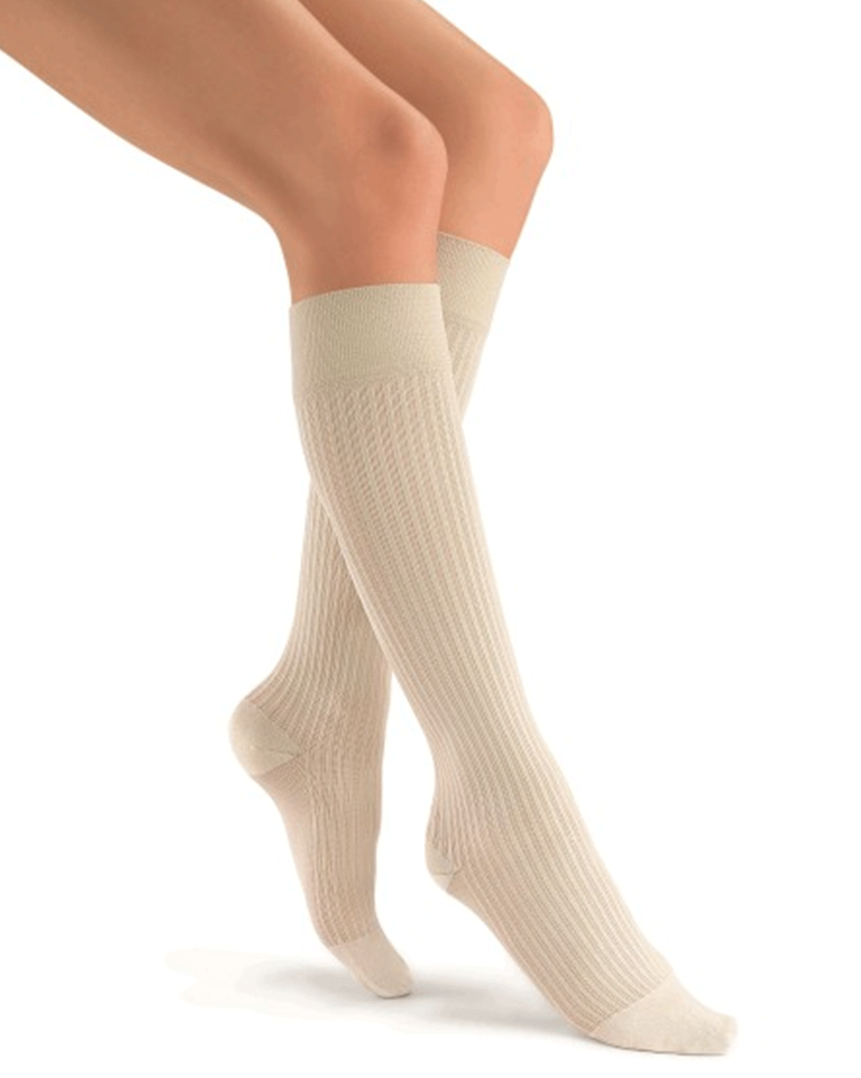 Jobst SoSoft Women's 8-15 mmHg Ribbed Knee High