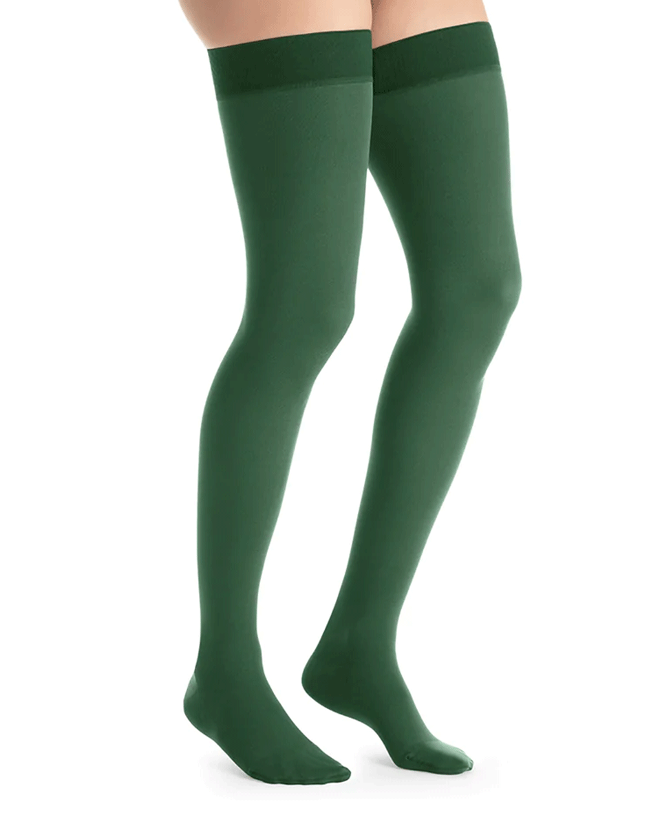 Jobst Opaque Women's 15-20 mmHg Thigh High w/ Silicone Dotted Top Band