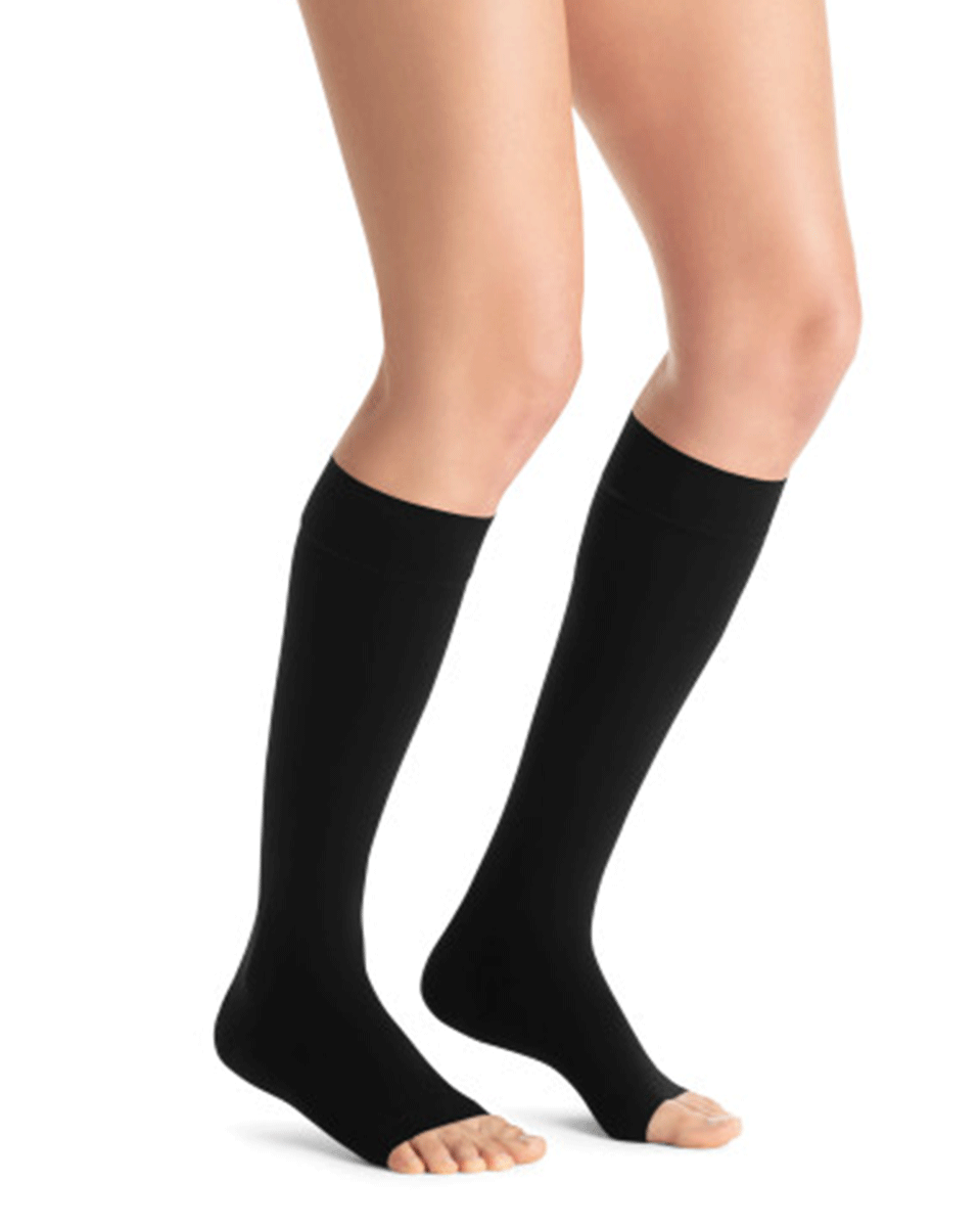 Jobst Opaque Women's 30-40 mmHg OPEN TOE Knee High