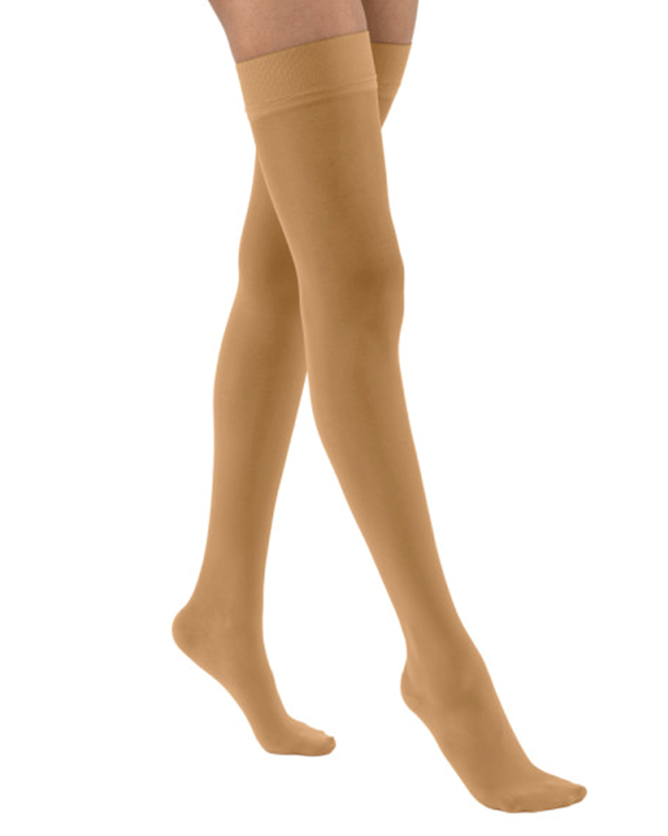 Jobst UltraSheer Women's 15-20 mmHg Thigh High w/ Silicone Dotted Top Band