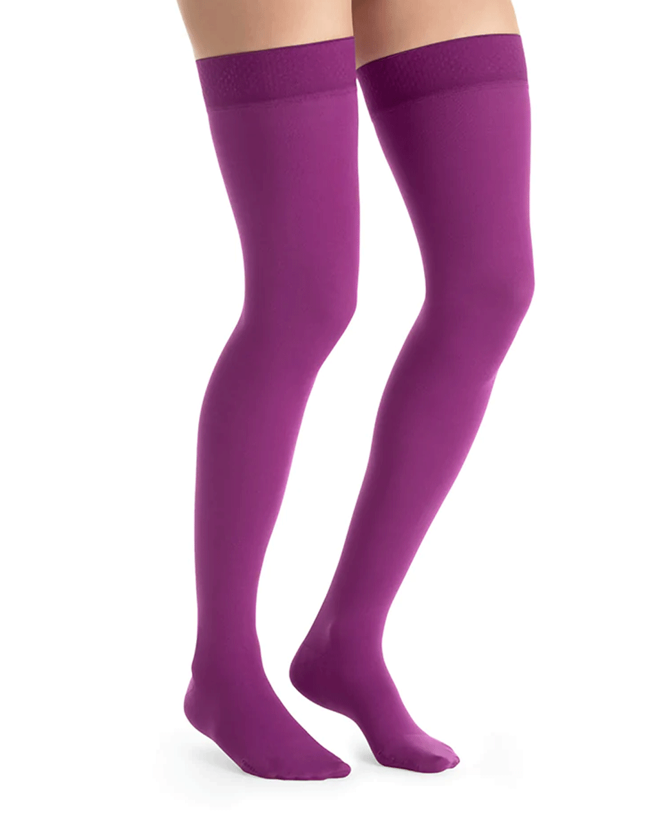 Jobst Opaque Women's 15-20 mmHg Thigh High w/ Silicone Dotted Top Band