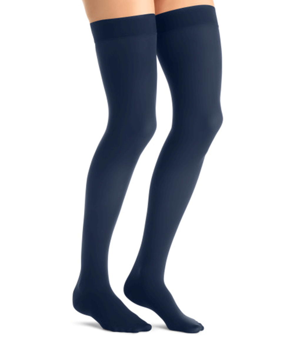 Jobst Opaque Women's 15-20 mmHg Thigh High w/ Silicone Dotted Top Band