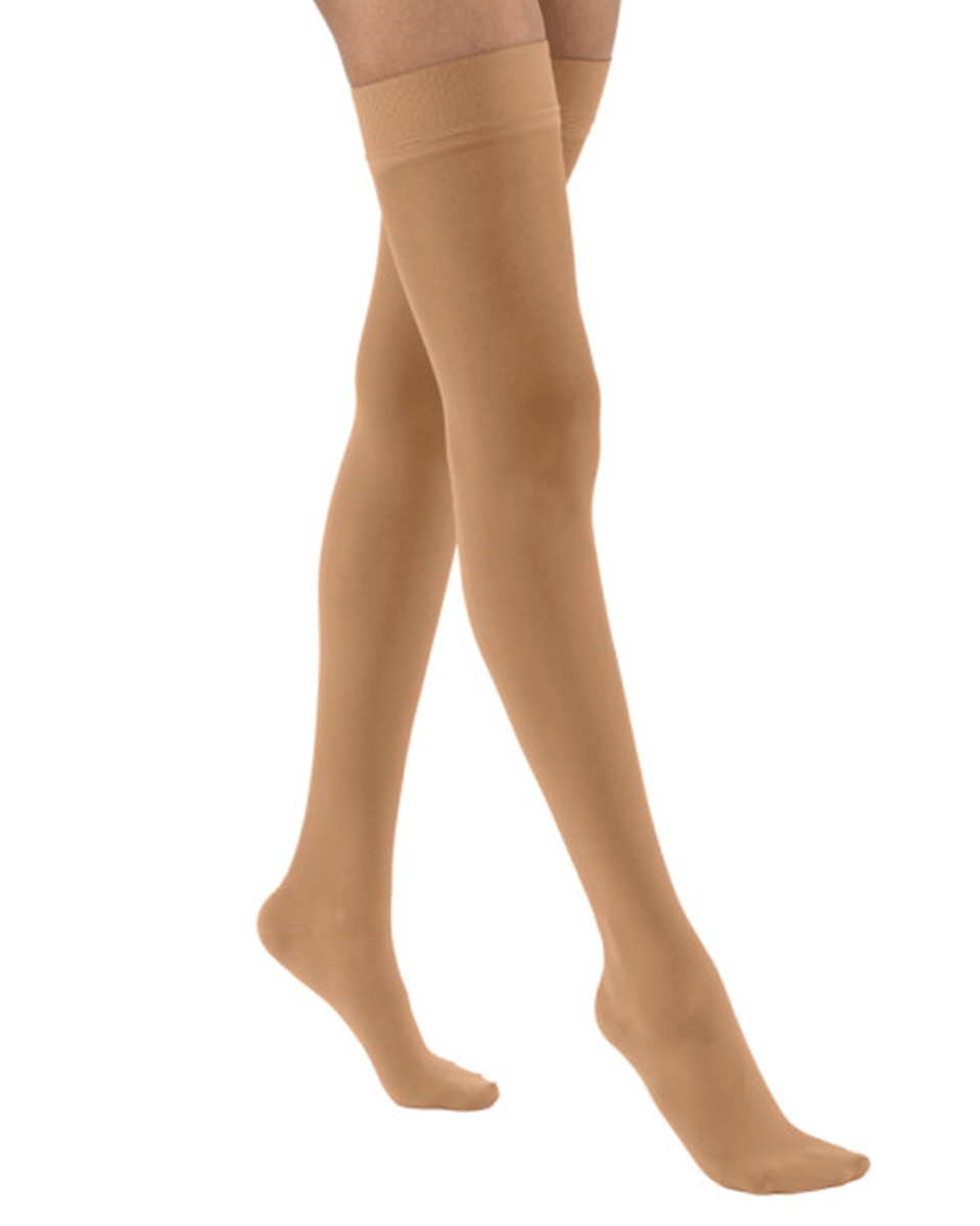 Jobst UltraSheer Women's 20-30 mmHg Thigh High w/ Silicone Dot Top Band