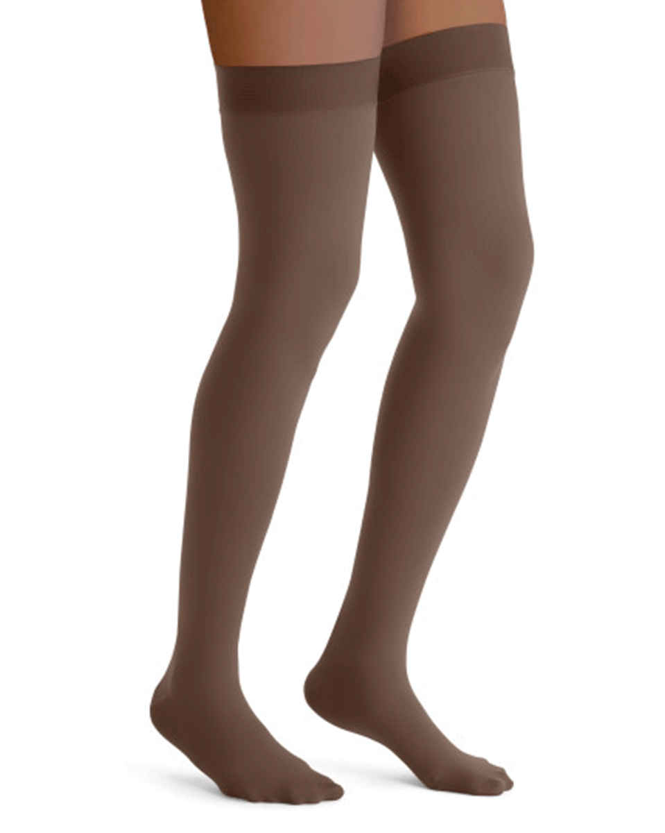 Jobst Opaque Women's 30-40 mmHg Thigh High w/ Silcone Dot Top Band